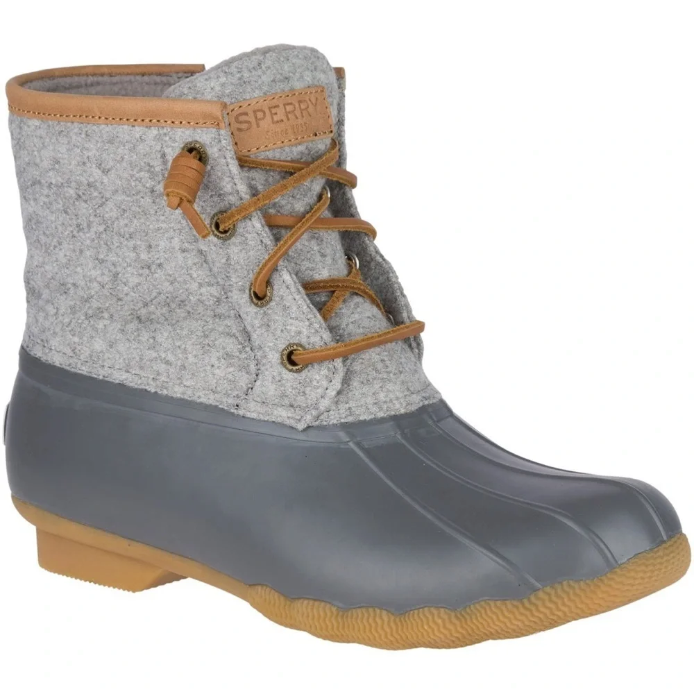Sperry Women's Gray and Tan Duck‎ Boots